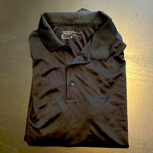 Long sleeve Nike Dri-Fit Golf shirt. Men’s size small black color